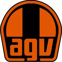 Orange and Black AGV Sport Decal / Sticker 15