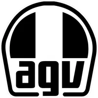 White and Black AGV Sport Decal / Sticker 19