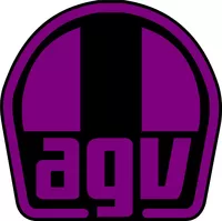 Purple and Black AGV Decal / Sticker 21