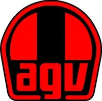 Black and Red AGV Sport Decal / Sticker 24