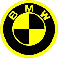 BMW Yellow Decal / Sticker 19