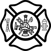 Fireman Maltese Cross Decal / Sticker 03