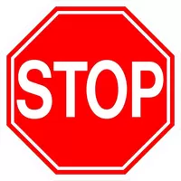 Stop Sign Decal / Sticker 01FC