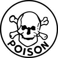 Poison Skull and Cross Bones Decal / Sticker 22