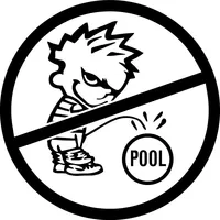 Z1 Don't Pee in Our Pool Decal / Sticker