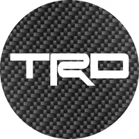 Toyota TRD Circular Decal / Sticker Carbon Fiber Look 13