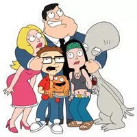 American Dad Decal / Sticker 03