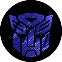 Dark Blue Carbon Plate Autobot Transformers Decal / Sticker 32