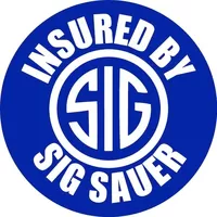 Insured By Sig Sauer Decal / Sticker 10
