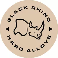 Black and Beige Black Rhino Hard Alloys Decal / Sticker 10