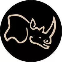 Black and Beige Black Rhino Hard Alloys Decal / Sticker 16