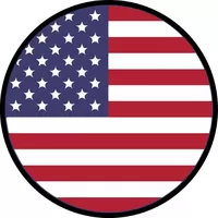 Round American Flag Decal / Sticker 131