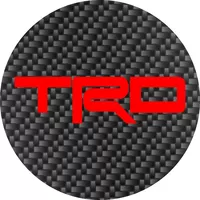 Toyota TRD Circular Decal / Sticker Carbon Fiber Look 49