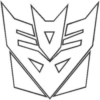 Transformers Decepticon Outline Decal / Sticker