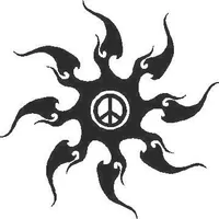 Peace Tribal Decal / Sticker 74