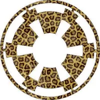 Star Wars Imperial logo in Leopard Print Decal / Sticker