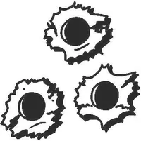 Bullet Holes Decal / Sticker 05