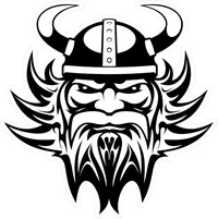 Vikings Mascot Decal / Sticker 04