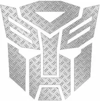 HD Diamond Plate Autobot Decal / Sticker 06