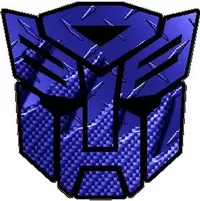 Dark Blue Carbon Plate Autobot Decal / Sticker 06