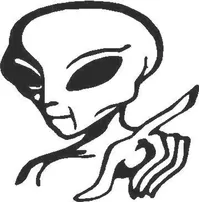 Alien 02 Decal / Sticker