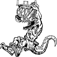 Basketball Gators Mascot Decal / Sticker