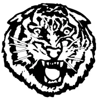 Tigers Head Mascot Decal / Sticker