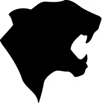 Cougars / Panthers Mascot Decal / Sticker 02