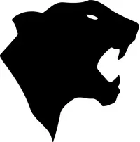 Cougars / Panthers Mascot Decal / Sticker 03