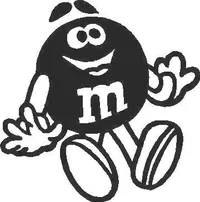 M&M's Logo Decal Sticker - M&M-LOGO-DECAL - Thriftysigns