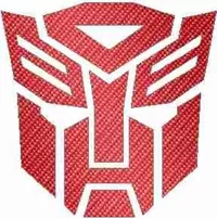 Red Carbon Fiber Autobot Decal / Sticker 06