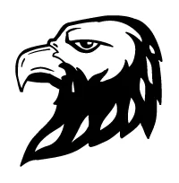 Eagles Head Mascot Decal / Sticker