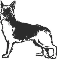 German Shepard Decal / Sticker 02