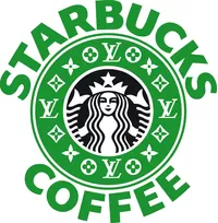 Louis Vuitton Starbucks Decal / Sticker 31