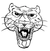 Cougars / Panthers Mascot Decal / Sticker 2