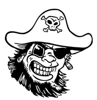 Pirates Mascot Decal / Sticker 1