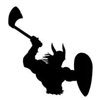 Vikings Shadow Mascot Decal / Sticker 1