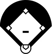 Baseball Diamond Decal / Sticker 01