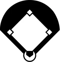 Baseball Diamond Decal / Sticker 04