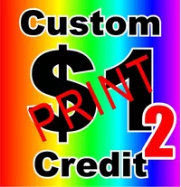 Custom $1 Credit for PRINT decals VERSION 2