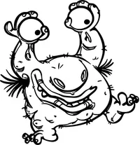 Real Monsters Krumm Decal / Sticker 01