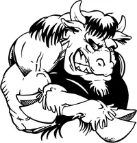 Buffalo Mascot Decal / Sticker