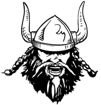 Vikings Mascot Decal / Sticker 2