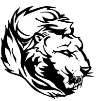 Lions Head Mascot Decal / Sticker