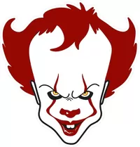 Custom Pennywise IT Clown Decals and Stickers Any Size & Color