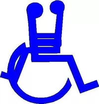 Handicap Facing Decal / Sticker