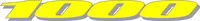 Yellow and Silver GSXR 1000 Decal / Sticker e