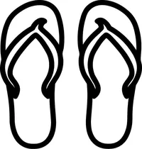 Flip-Flops Decal / Sticker 03