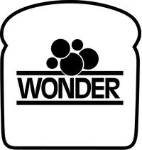 Wonder Bread Slice Decal / Sticker 06