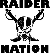 Raider Nation Decal / Sticker 04